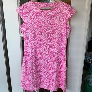 Mahi Gold Annie Dress (Medium) hot pink barbiecore coastal preppy cruise